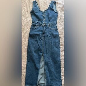 Denim Midi Skirt dress